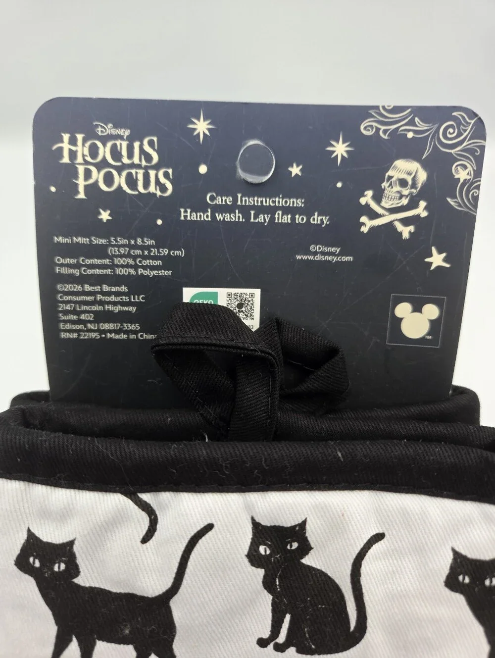 Disney Hocus Pocus Thackery Binx Oven Mini Mitts Set Of 2 Nwt
